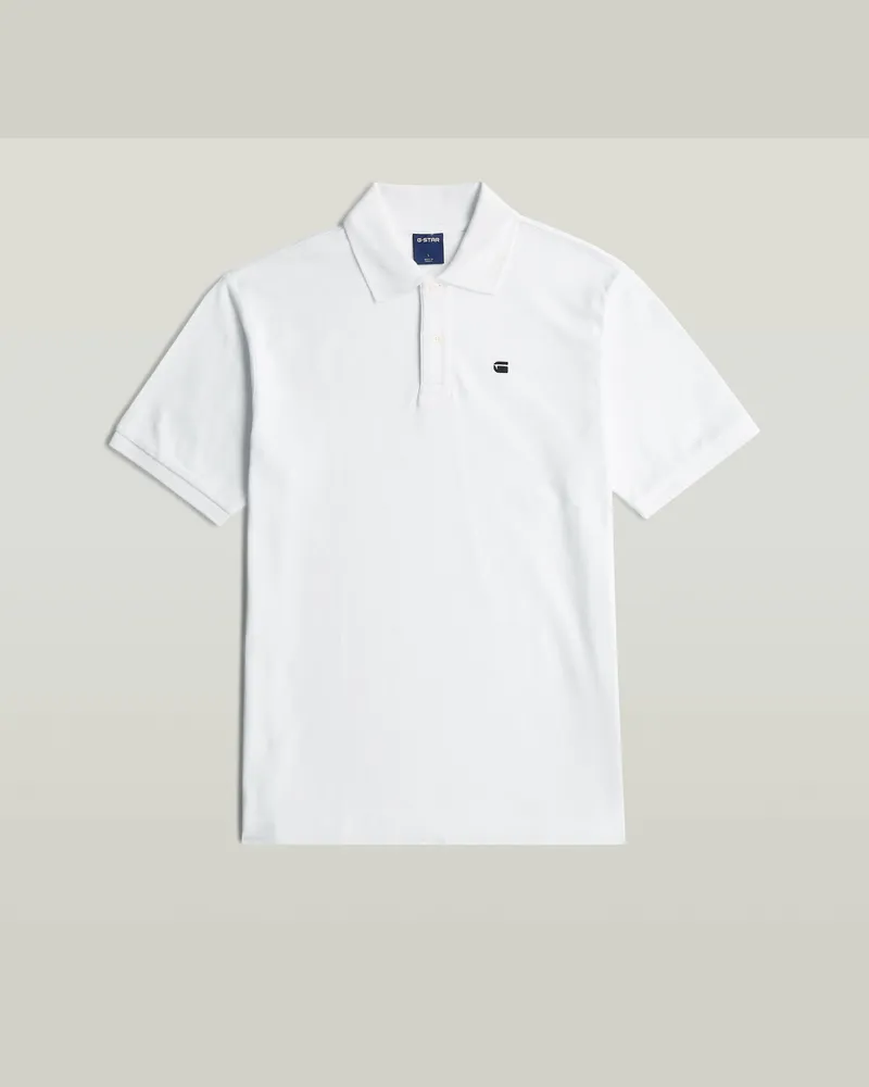 G-STAR RAW Oluv Regular Polo - Weiß - Herren Weiß