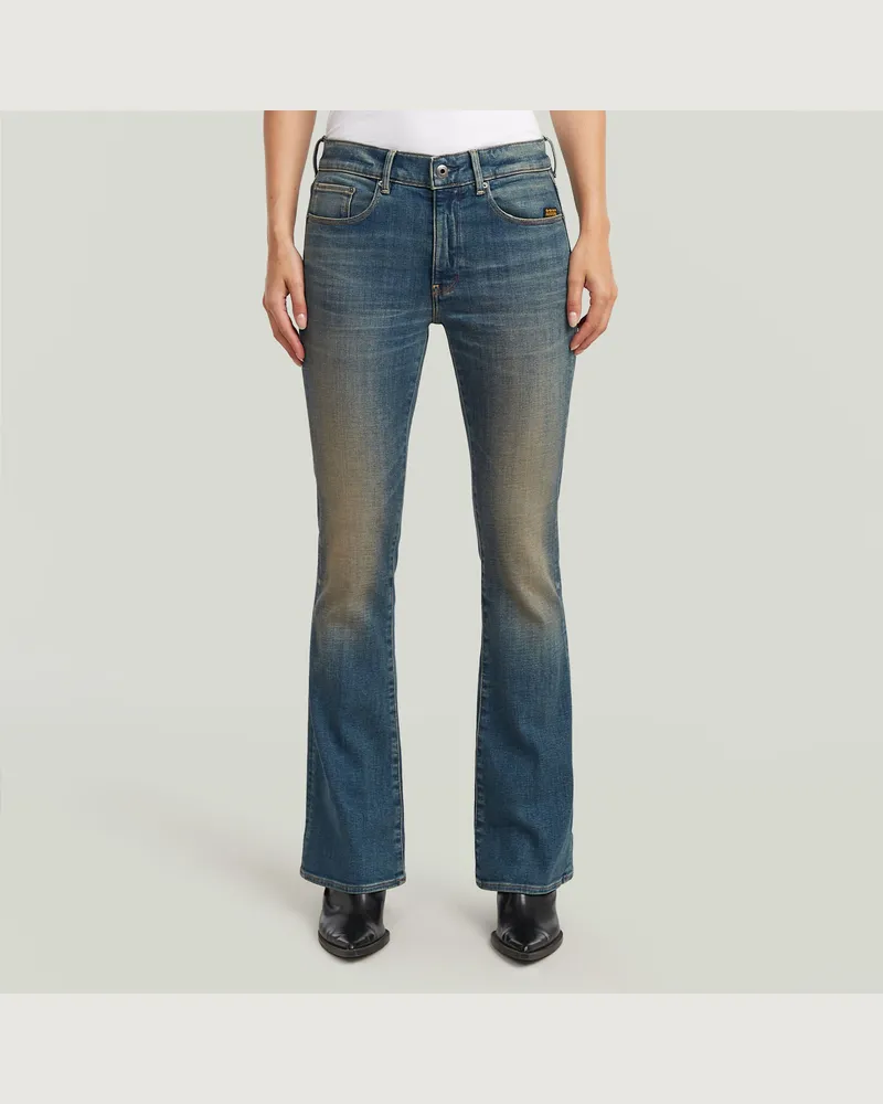 G-STAR RAW 3301 Flare Jeans - Dunkelblau - Damen Dunkelblau