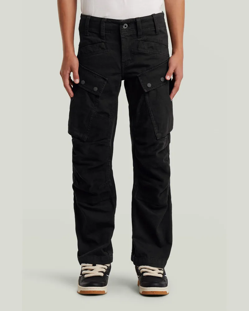 G-STAR RAW Boys 3D Cargo Regular Straight Hose - Schwarz - jungen Schwarz
