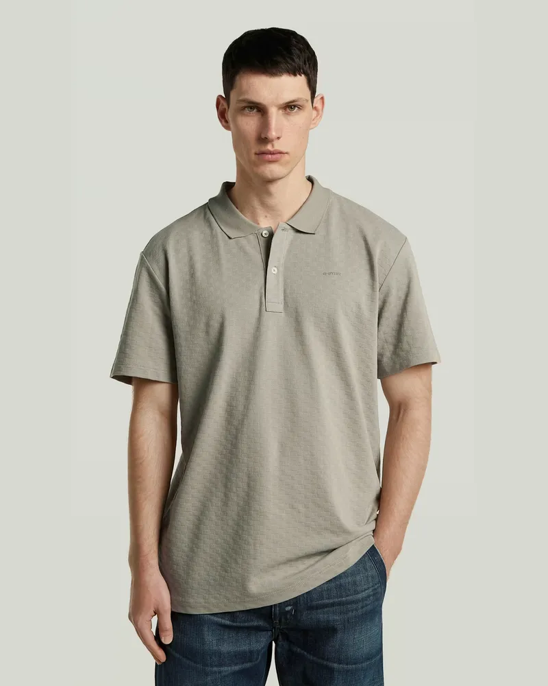 G-STAR RAW Core Regular Jacquard Poloshirt - Beige - Herren Beige