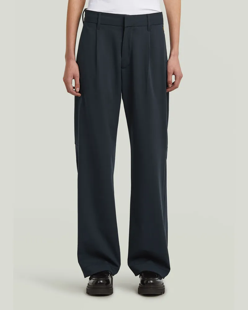 G-STAR RAW Bowey Pleated Chino - Dunkelblau - Damen Dunkelblau
