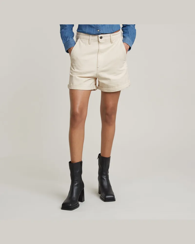 G-STAR RAW Lintell Denim Shorts - Beige - Damen Beige