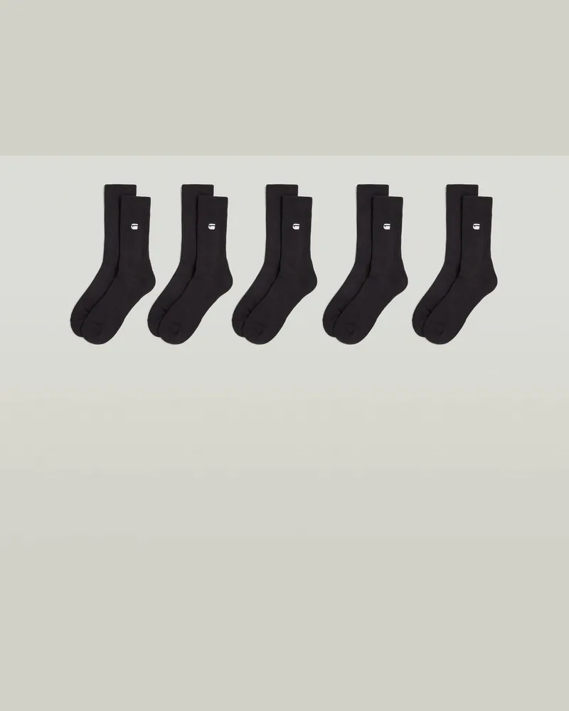 G-STAR RAW Socken 5er-Pack - Schwarz - Herren Schwarz