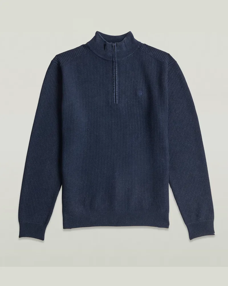 G-STAR RAW Washed Skipper Knit - Dunkelblau - Herren Dunkelblau