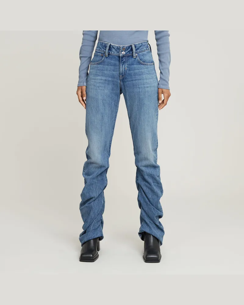 G-STAR RAW G-Staq Low Bootcut Jeans - Mittelblau - Damen Mittelblau
