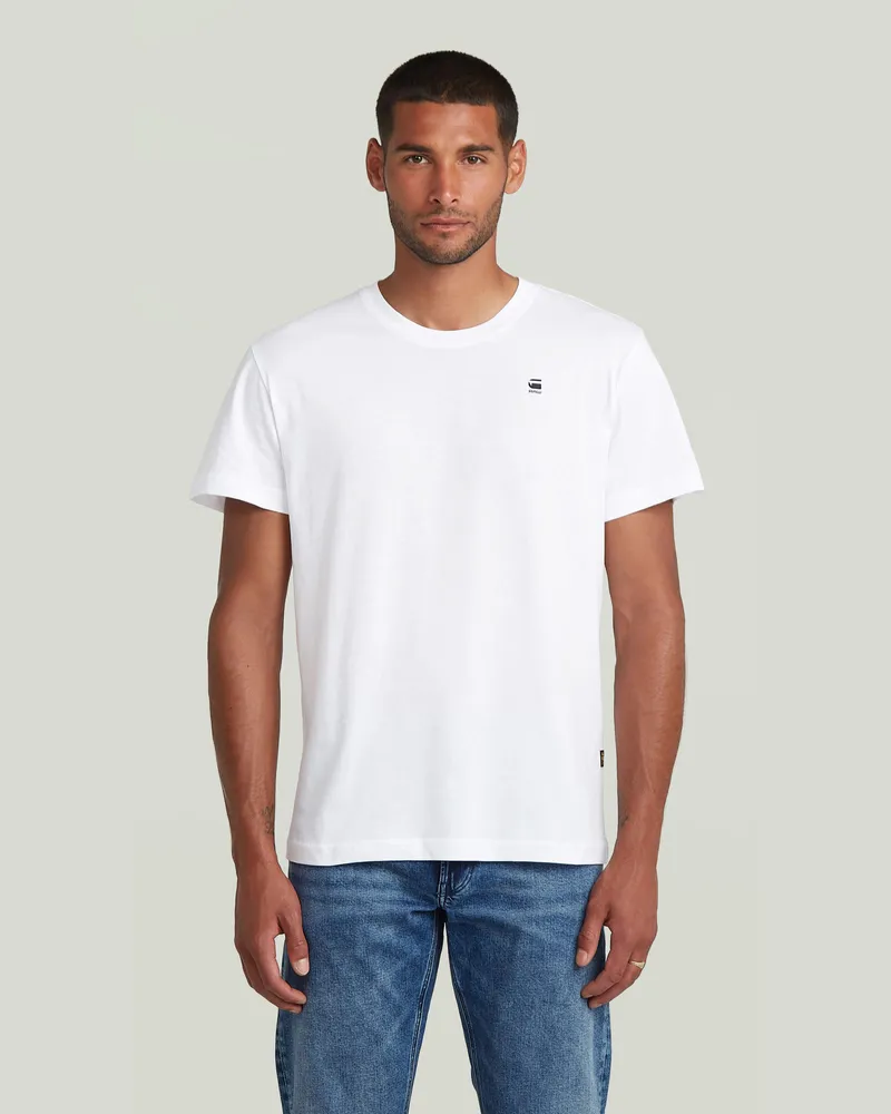 G-STAR RAW Originals Back Print T-Shirt - Weiß - Herren Weiß
