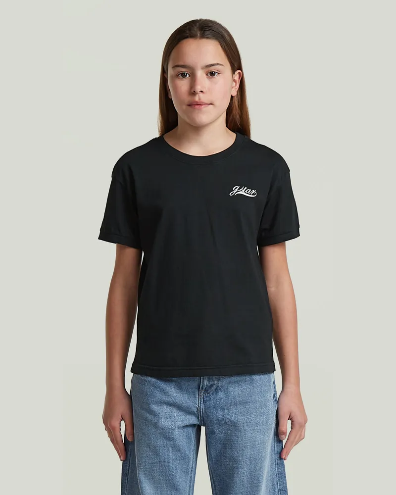 G-STAR RAW Girls Badge Top - Schwarz - mädchen Schwarz