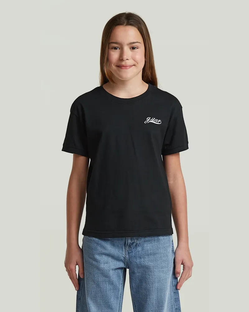 G-STAR RAW Girls Badge Top - Schwarz - mädchen Schwarz