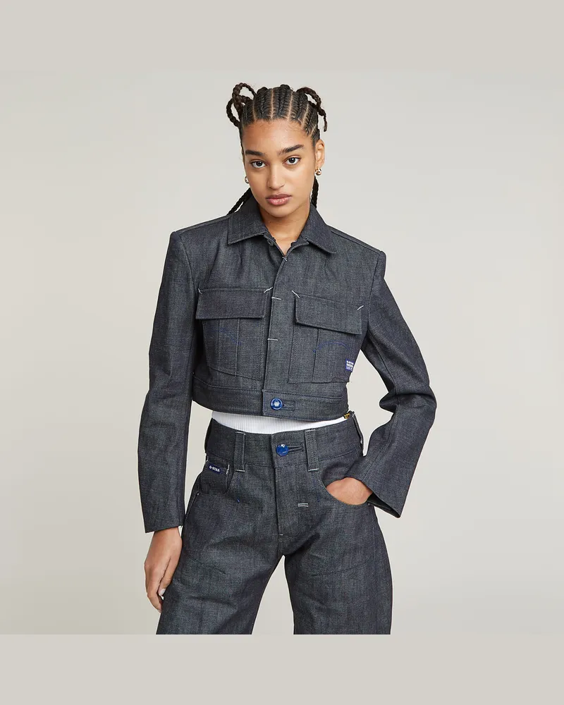 G-STAR RAW Origins 3D Jacke - Dunkelblau - Damen Dunkelblau