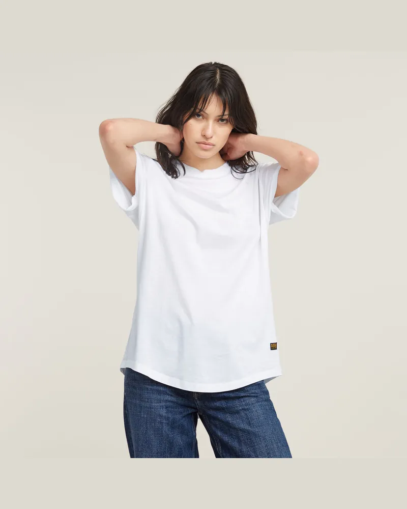 G-STAR RAW Lash Fem Loose Top - Weiß - Damen Weiß