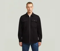 GPO Zip Overshirt - Schwarz - Herren