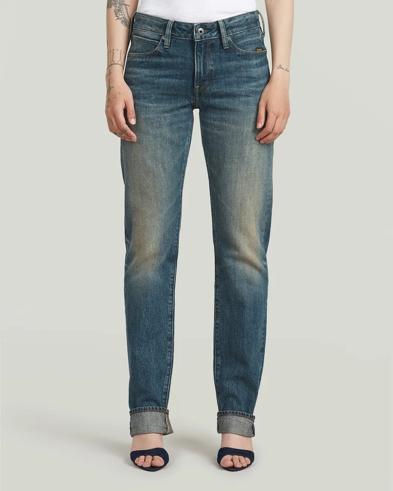 G-STAR RAW Lennoxx Slim Straight Jeans - Dunkelblau - Damen Dunkelblau