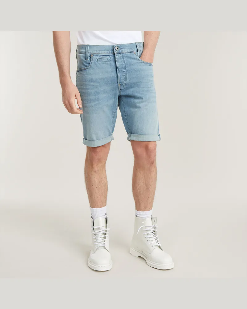 G-STAR RAW D-Staq 5-Pocket Shorts - Mittelblau - Herren Mittelblau