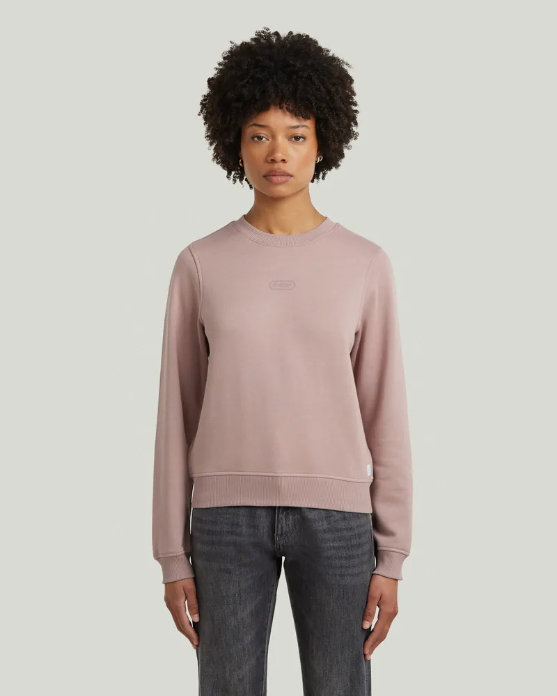 G-STAR RAW Center Chest Logo Crew Sweater - Pink - Damen Pink
