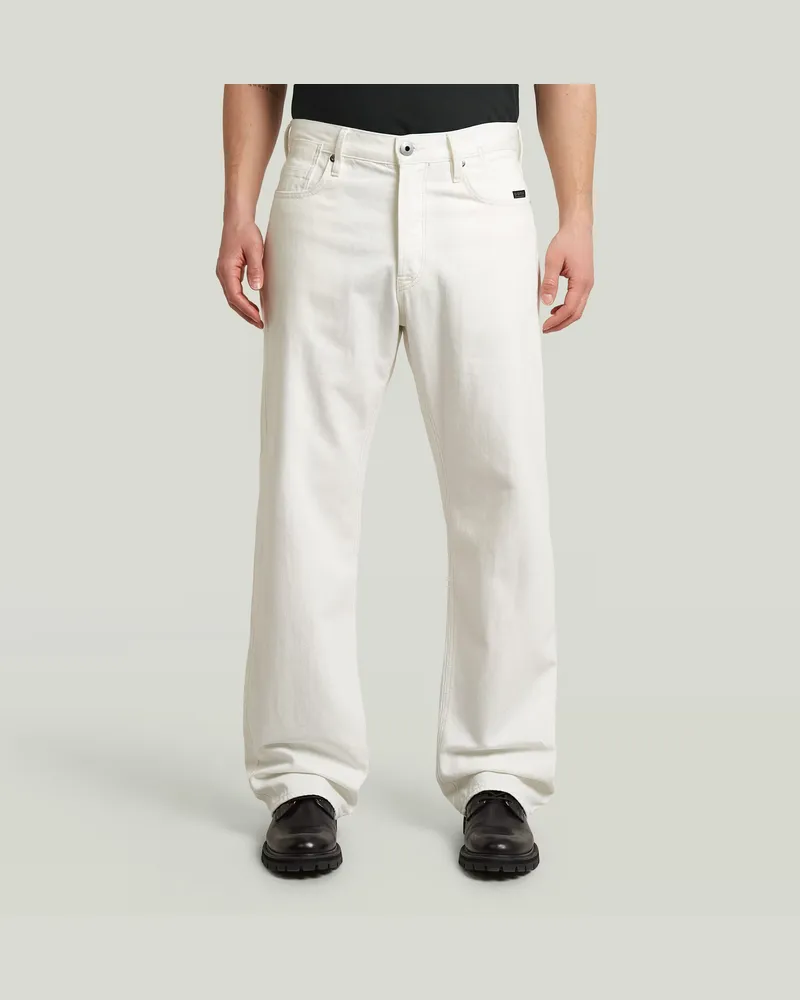 G-STAR RAW Deeggie Relaxed Straight Jeans - Weiß - Herren Weiß