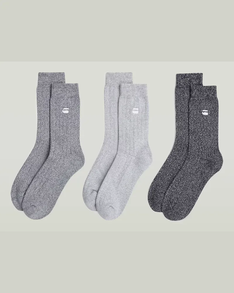 G-STAR RAW Socken 3er-Pack - Mehrfarbig - Herren Mehrfarbig