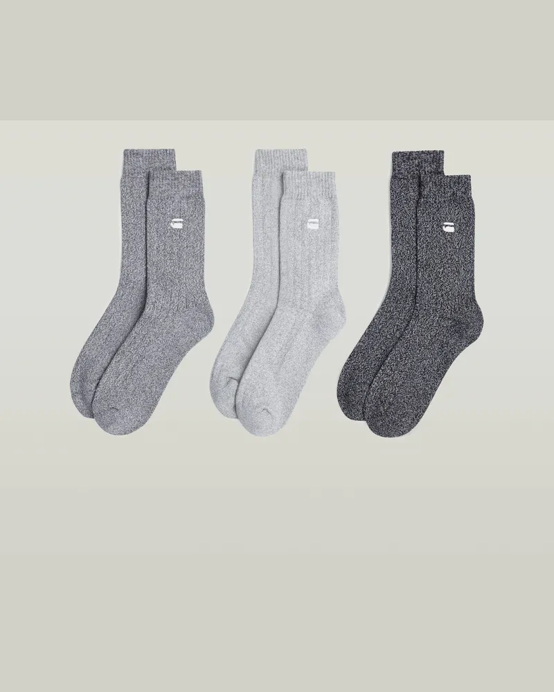 G-STAR RAW Socken 3er-Pack - Mehrfarbig - Herren Mehrfarbig