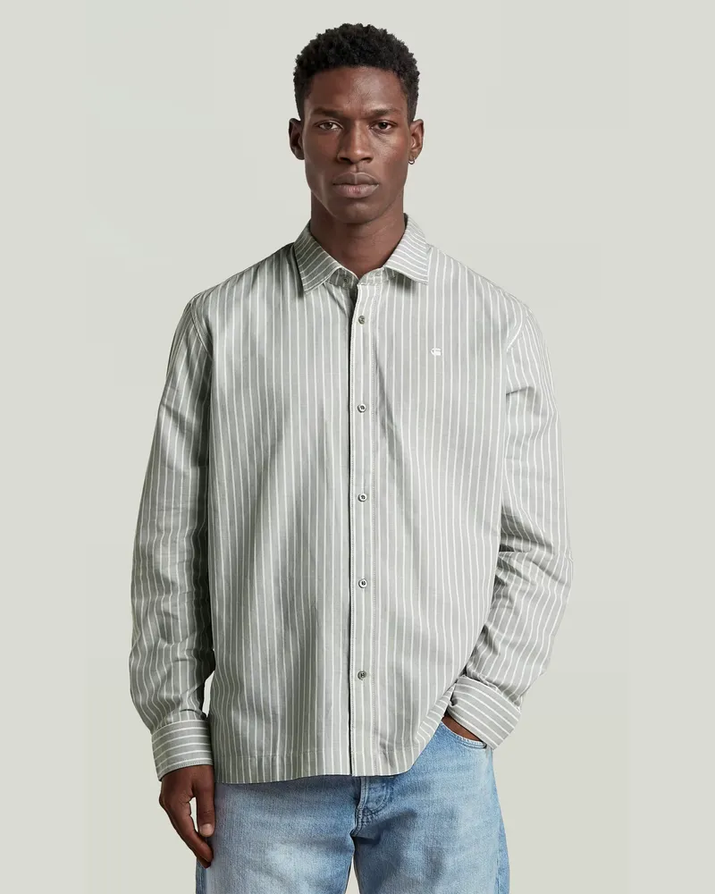 G-STAR RAW New Straight Hem Hemd - Hellblau - Herren Hellblau