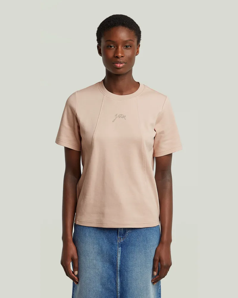 G-STAR RAW Script T-Shirt - Pink - Damen Pink