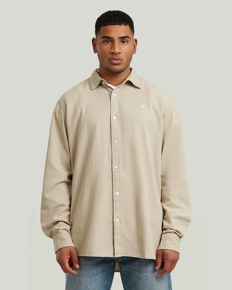 G-STAR RAW Clean Regular Hemd - Beige - Herren Beige