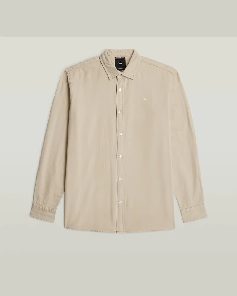 G-STAR RAW Clean Regular Hemd - Beige - Herren Beige