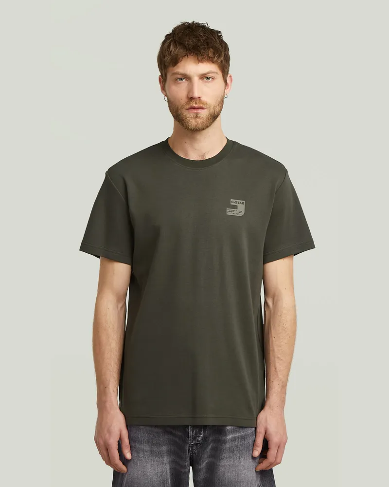 G-STAR RAW Chest Logo T-Shirt - Grau - Herren Grau