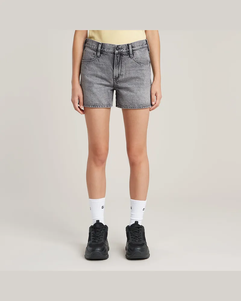 G-STAR RAW Judee Short Clean Edge Shorts - Grau - Damen Grau