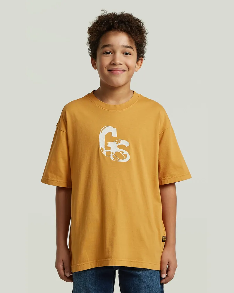 G-STAR RAW Boys Oversized T-Shirt - Gelb - jungen Gelb