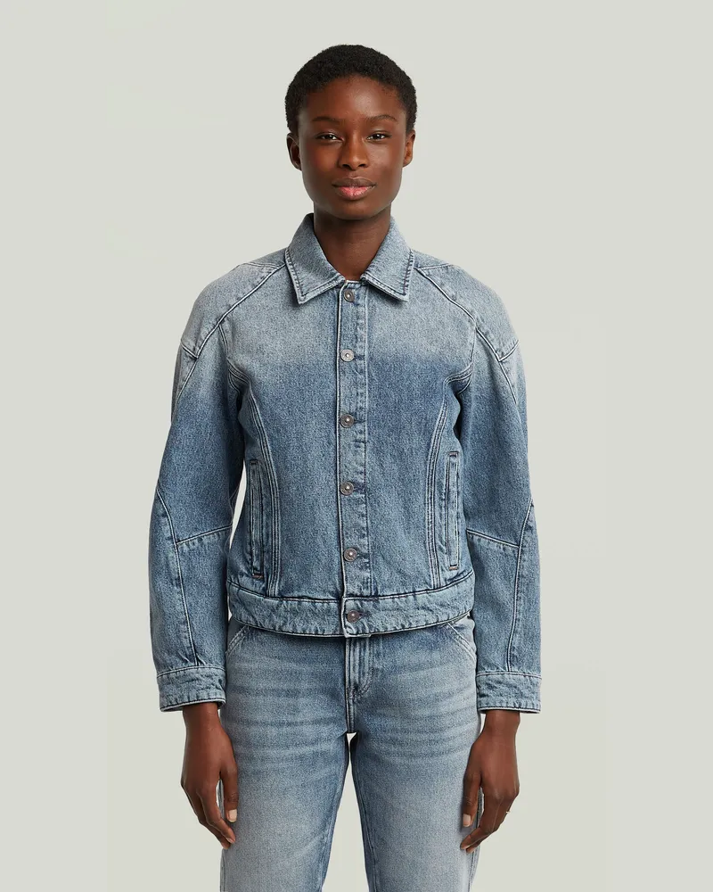 G-STAR RAW Kitoh 3D Jacke - Hellblau - Damen Hellblau