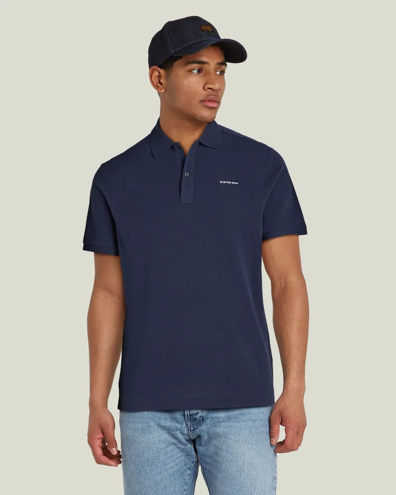 G-STAR RAW Oluv Slim Poloshirt - Dunkelblau - Herren Dunkelblau