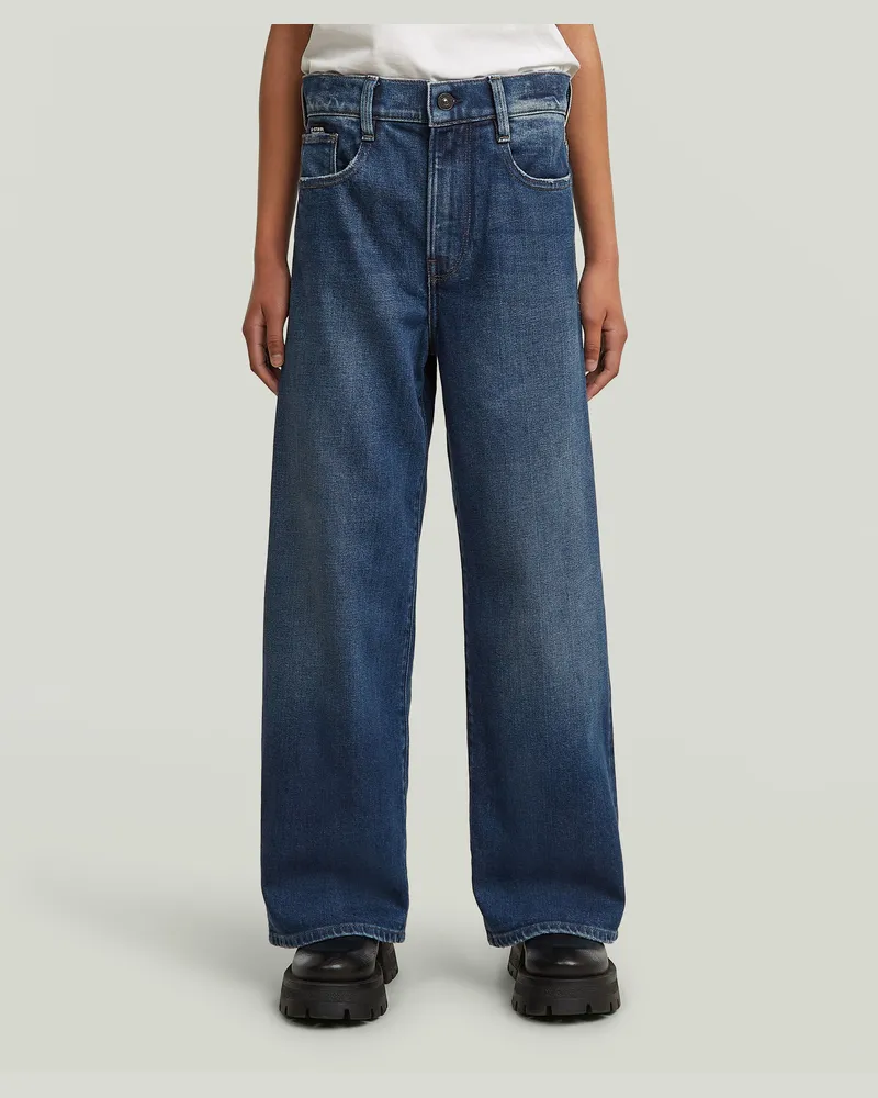 G-STAR RAW Girls Deck 2.0 High Loose Jeans - Mittelblau - mädchen Mittelblau