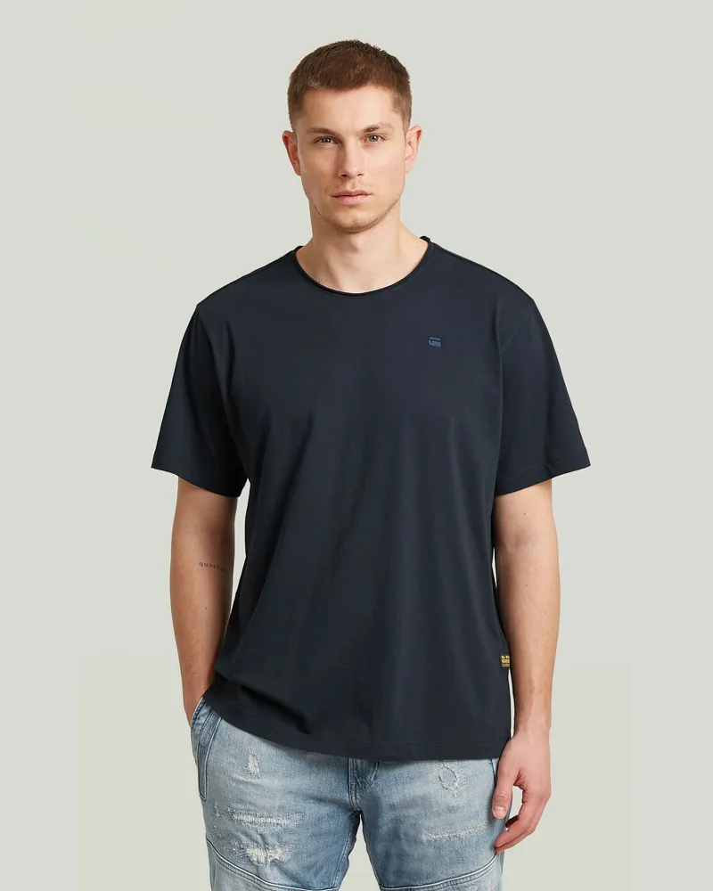 G-STAR RAW Essential Raw Neck T-Shirt - Dunkelblau - Herren Dunkelblau