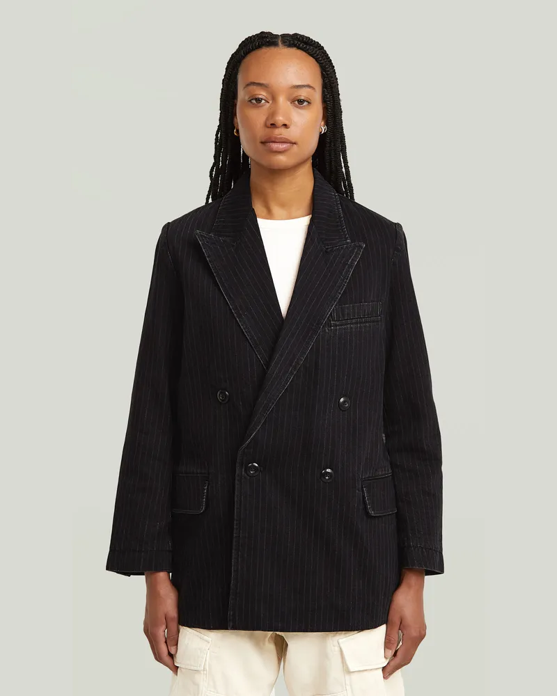 G-STAR RAW Double Breasted Blazer - Grau - Damen Grau