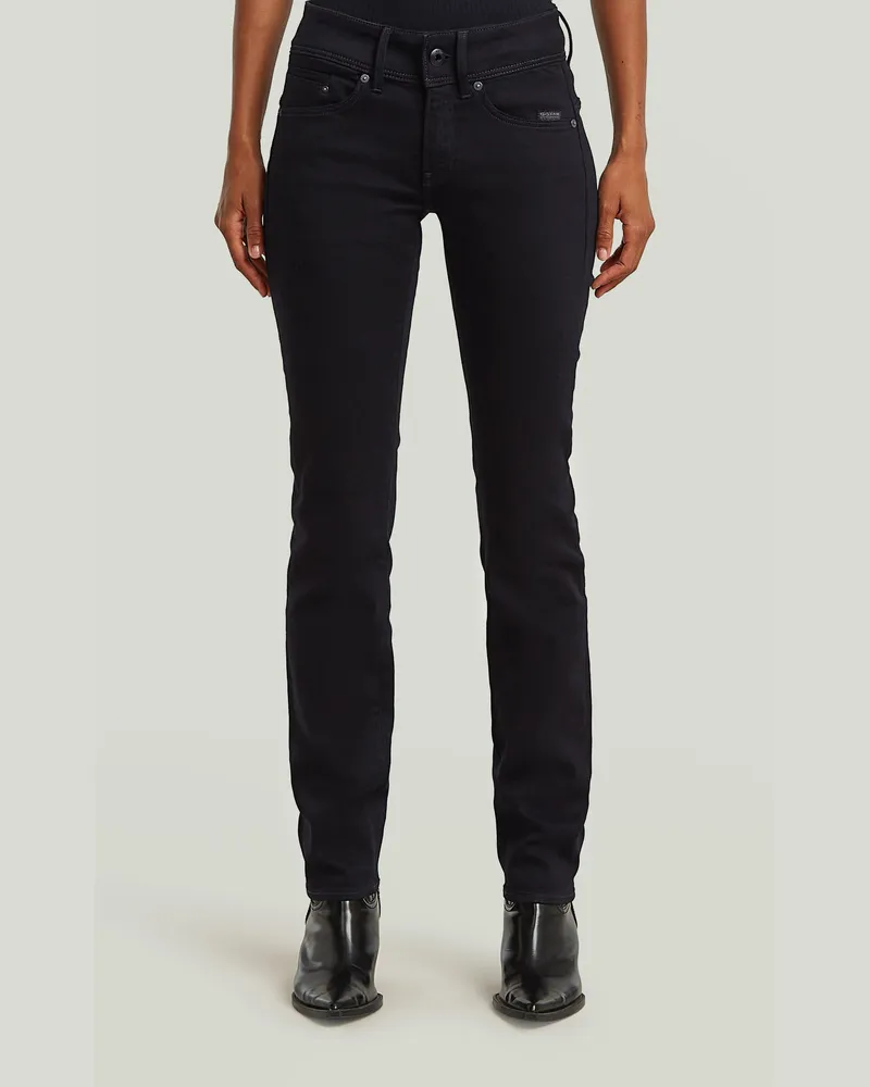 G-STAR RAW Midge Slim Straight Jeans - Schwarz - Damen Schwarz