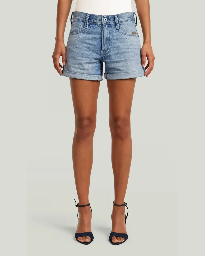 G-STAR RAW Judee Boyfriend Shorts - Hellblau - Damen Hellblau