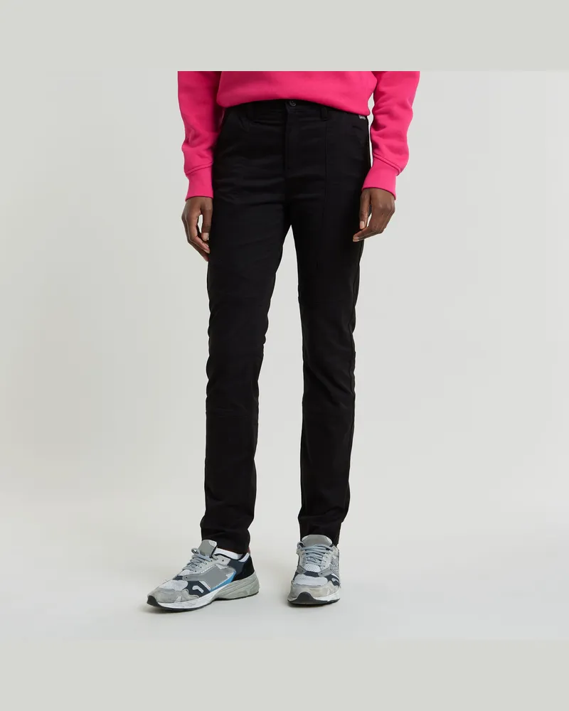 G-STAR RAW Biker Skinny Hose - Schwarz - Damen Schwarz