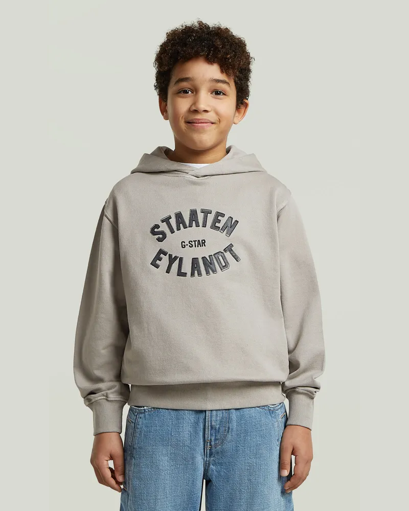 G-STAR RAW Boys Rand Hoodie Sweatshirt - Grau - jungen Grau