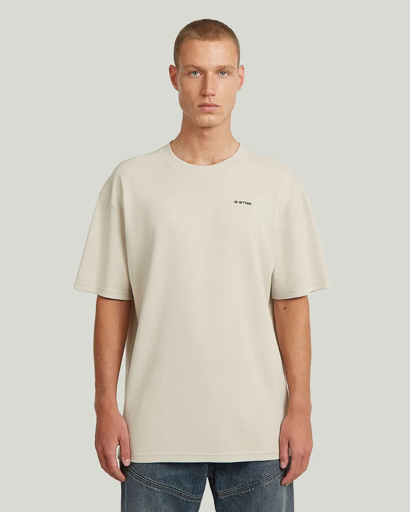 G-STAR RAW Rib Insert Relaxed T-Shirt - Weiß - Herren Weiß