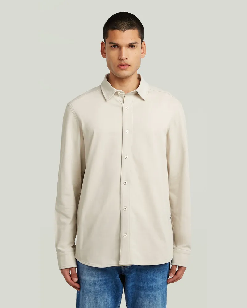 G-STAR RAW Jersey Hemd - Weiß - Herren Weiß