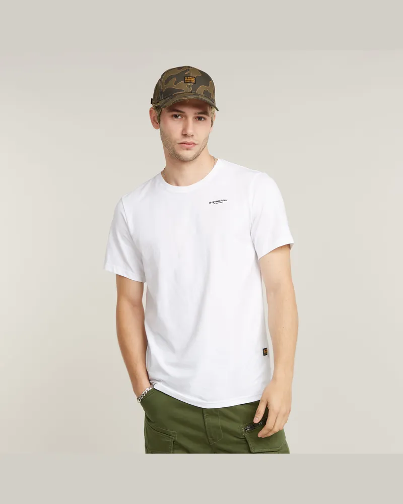 G-STAR RAW Slim Base T-Shirt - Weiß - Herren Weiß