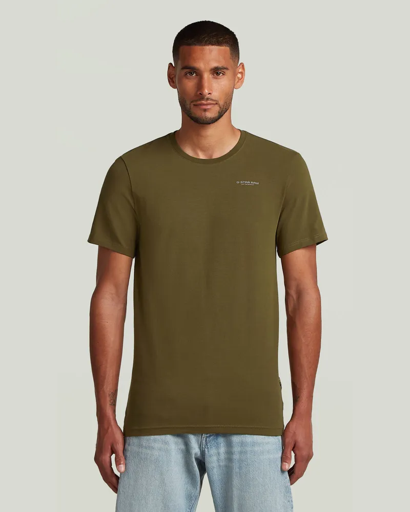 G-STAR RAW Slim Base T-Shirt - Grün - Herren Grün