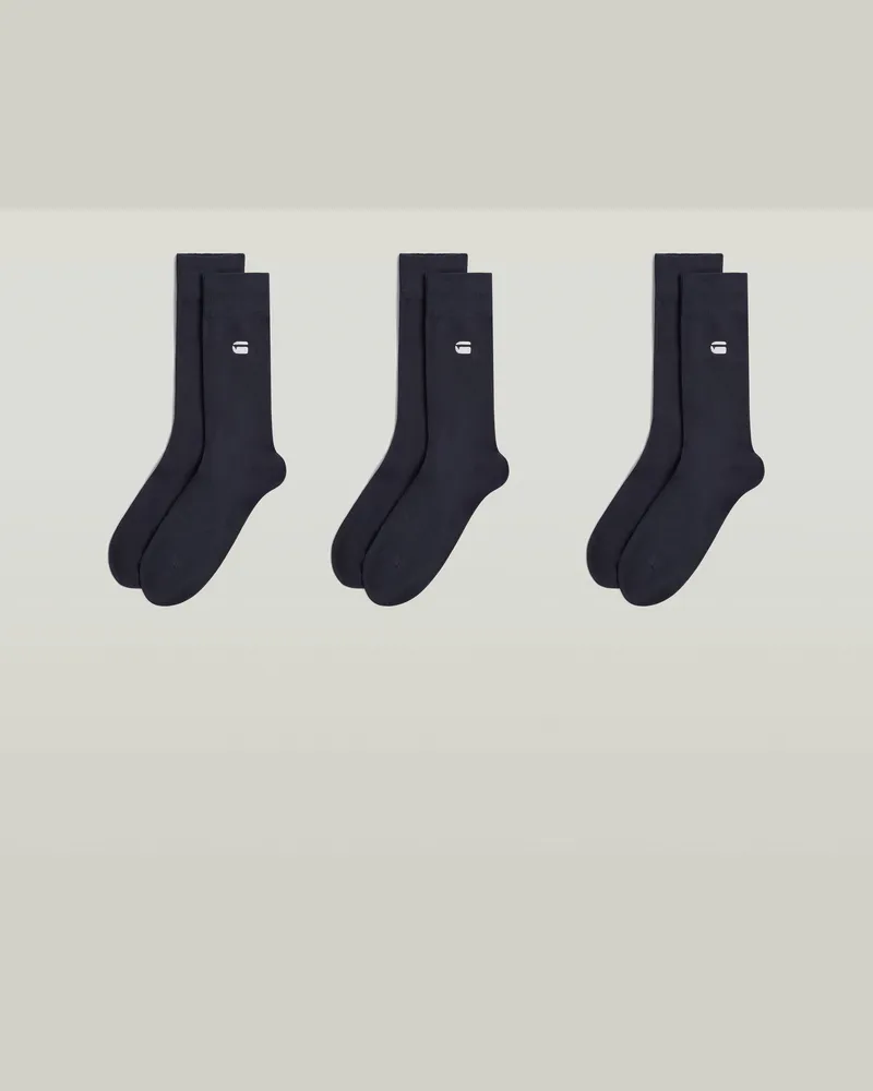 G-STAR RAW Socks 3er-Pack - Dunkelblau - Herren Dunkelblau
