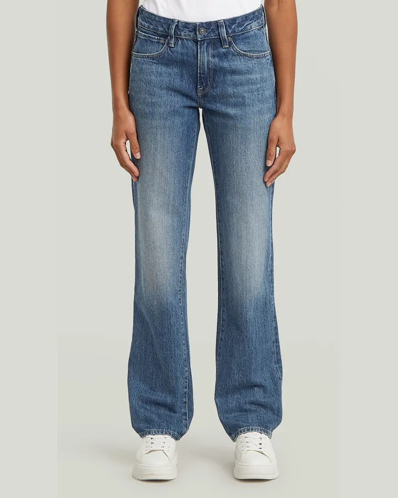 G-STAR RAW G-Straight Jeans - Mittelblau - Damen Mittelblau