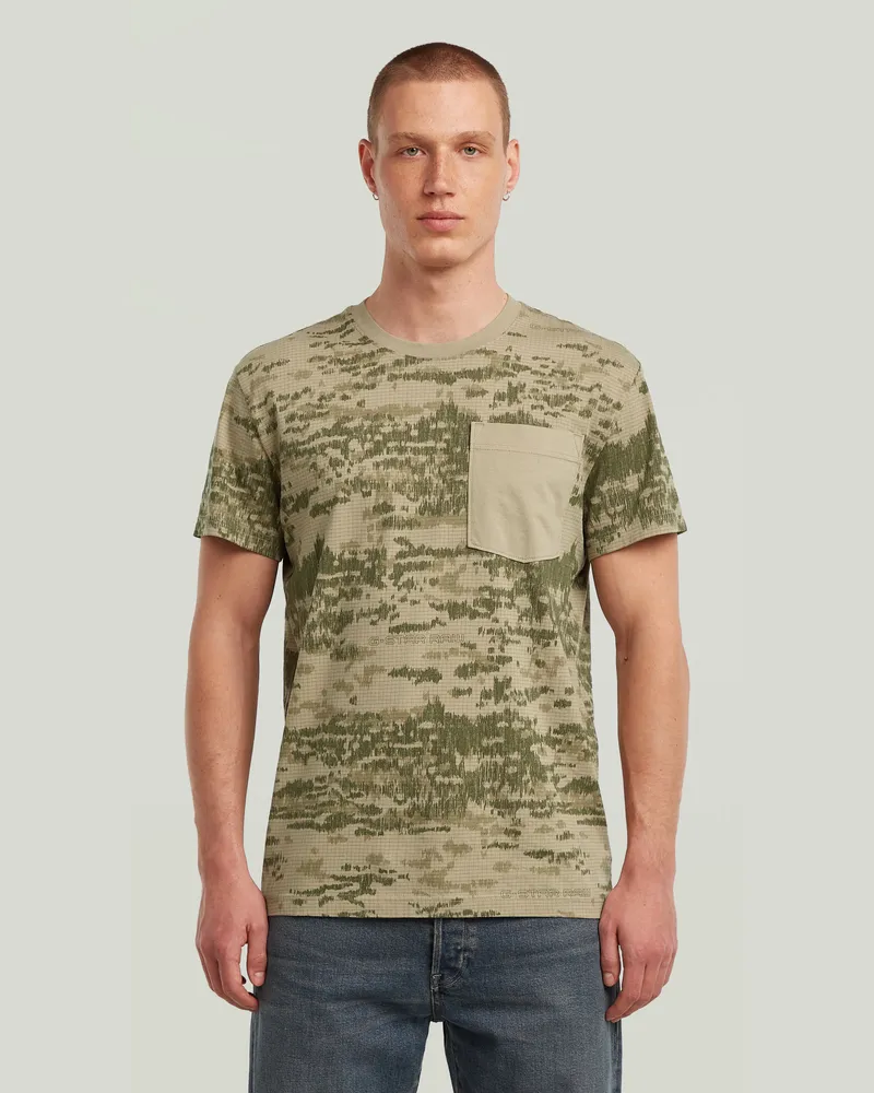 G-STAR RAW Camo Pocket T-Shirt - Mehrfarbig - Herren Mehrfarbig