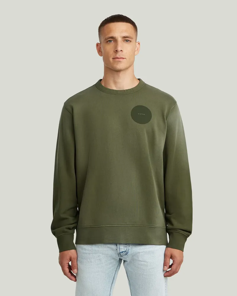 G-STAR RAW Sunfaded Sweatshirt - Grün - Herren Grün