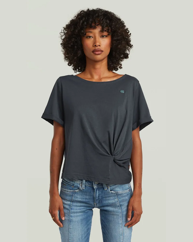 G-STAR RAW Knot T-Shirt - Dunkelblau - Damen Dunkelblau