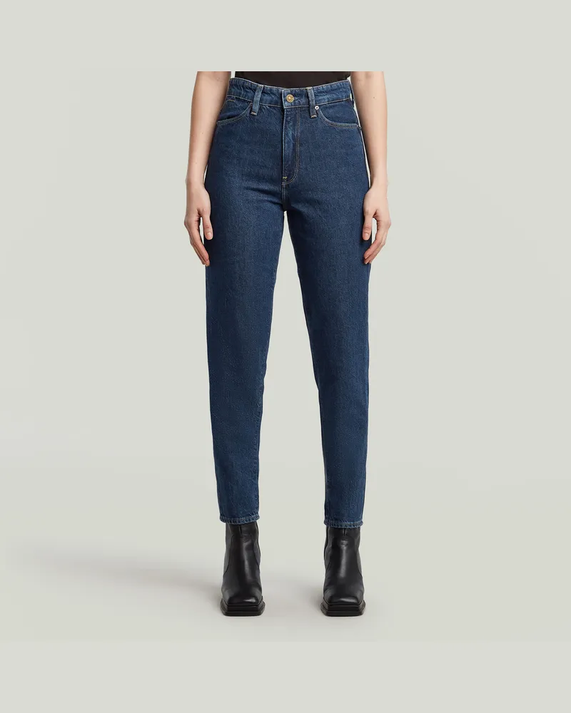 G-STAR RAW Janeh Ultra High Mom Ankle Jeans - Dunkelblau - Damen Dunkelblau
