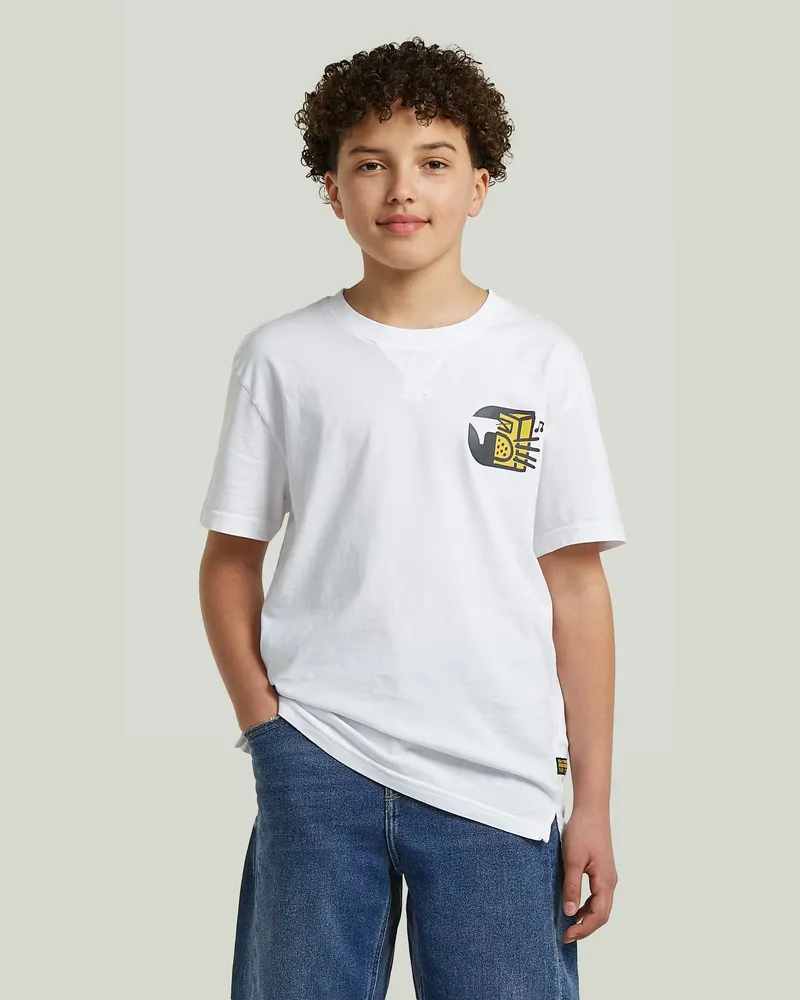 G-STAR RAW Boys Nifous T-Shirt - Weiß - jungen Weiß