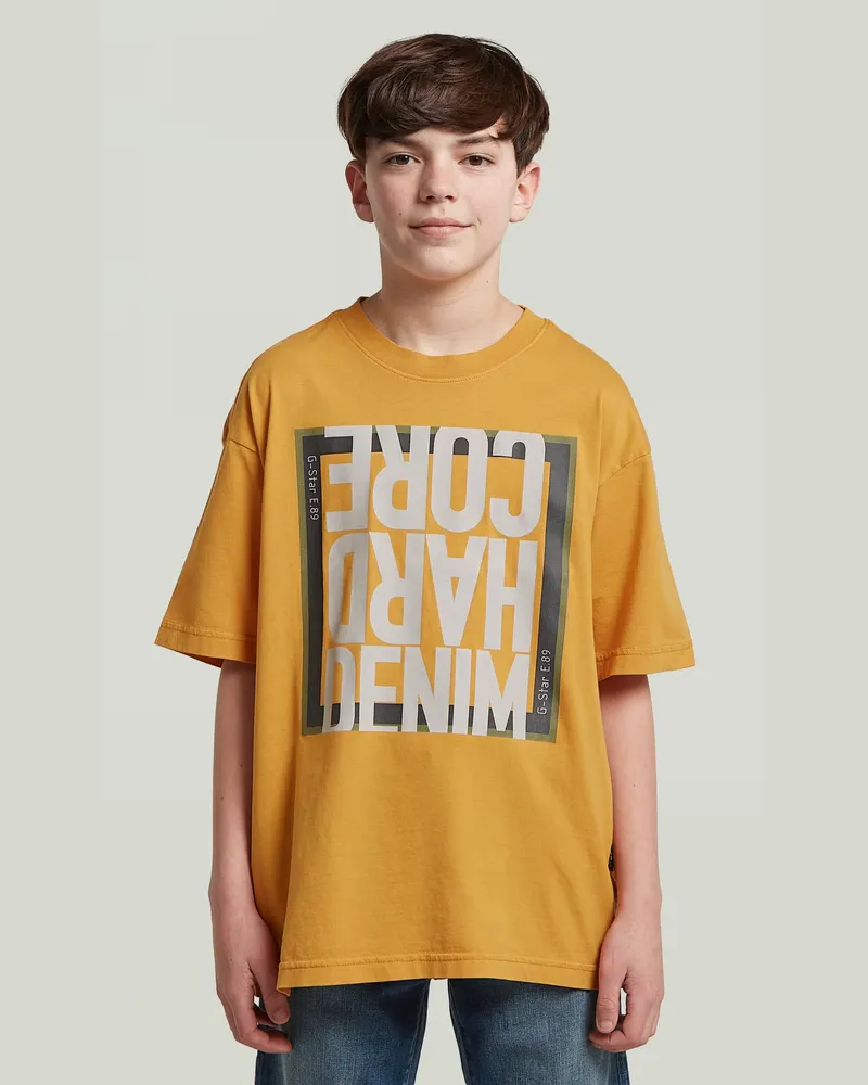G-STAR RAW Boys Oversized T-Shirt - Gelb - jungen Gelb