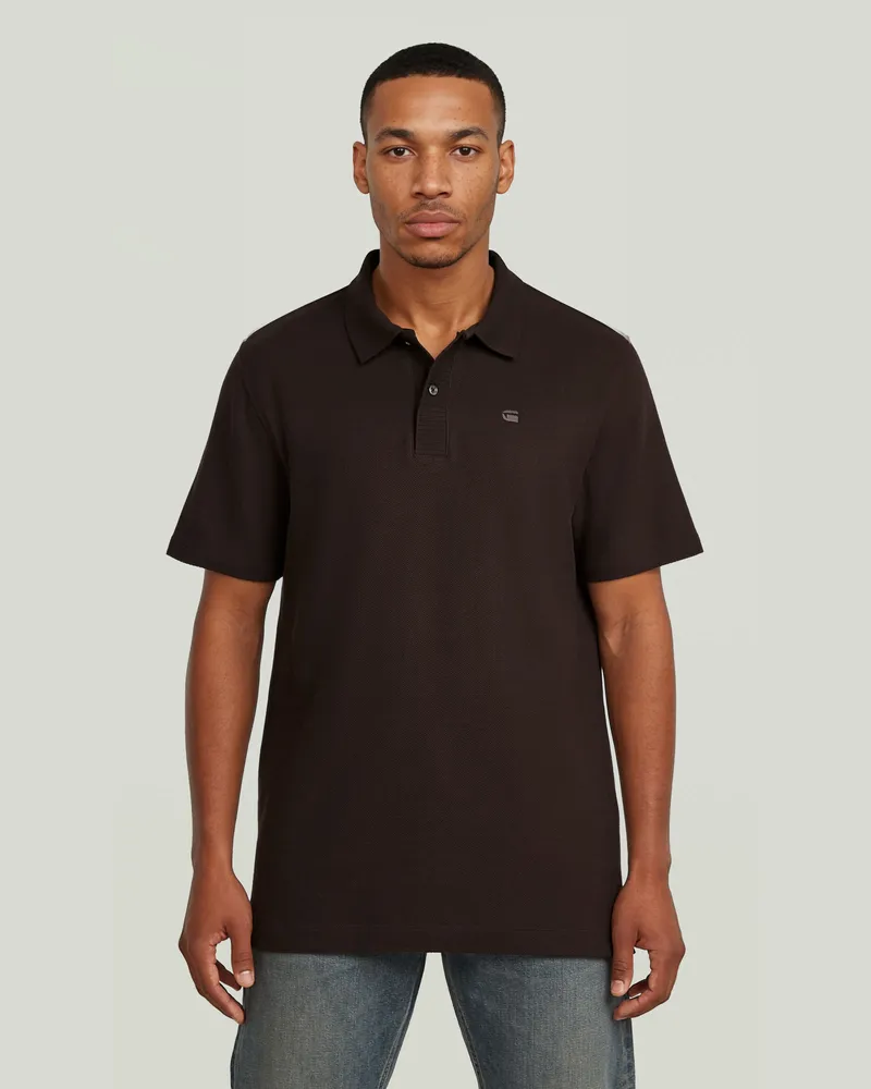 G-STAR RAW Structured Polo - Braun - Herren Braun